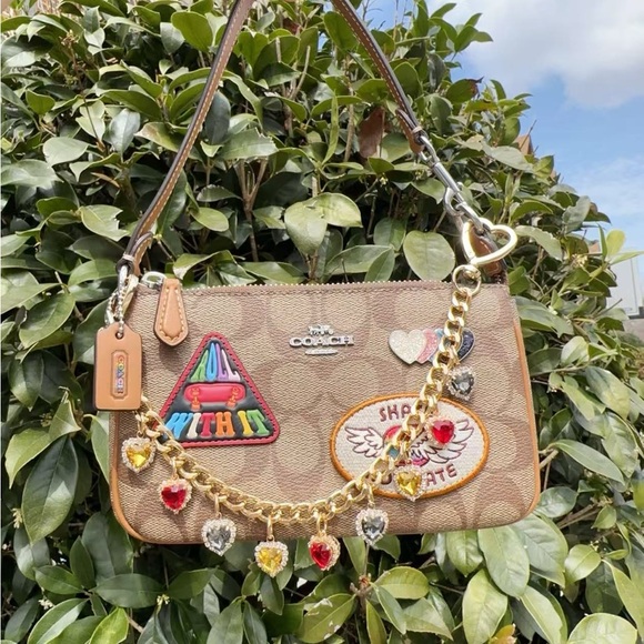 NWT Coach Nolita 19 In Signature Canvas With Patches CK383